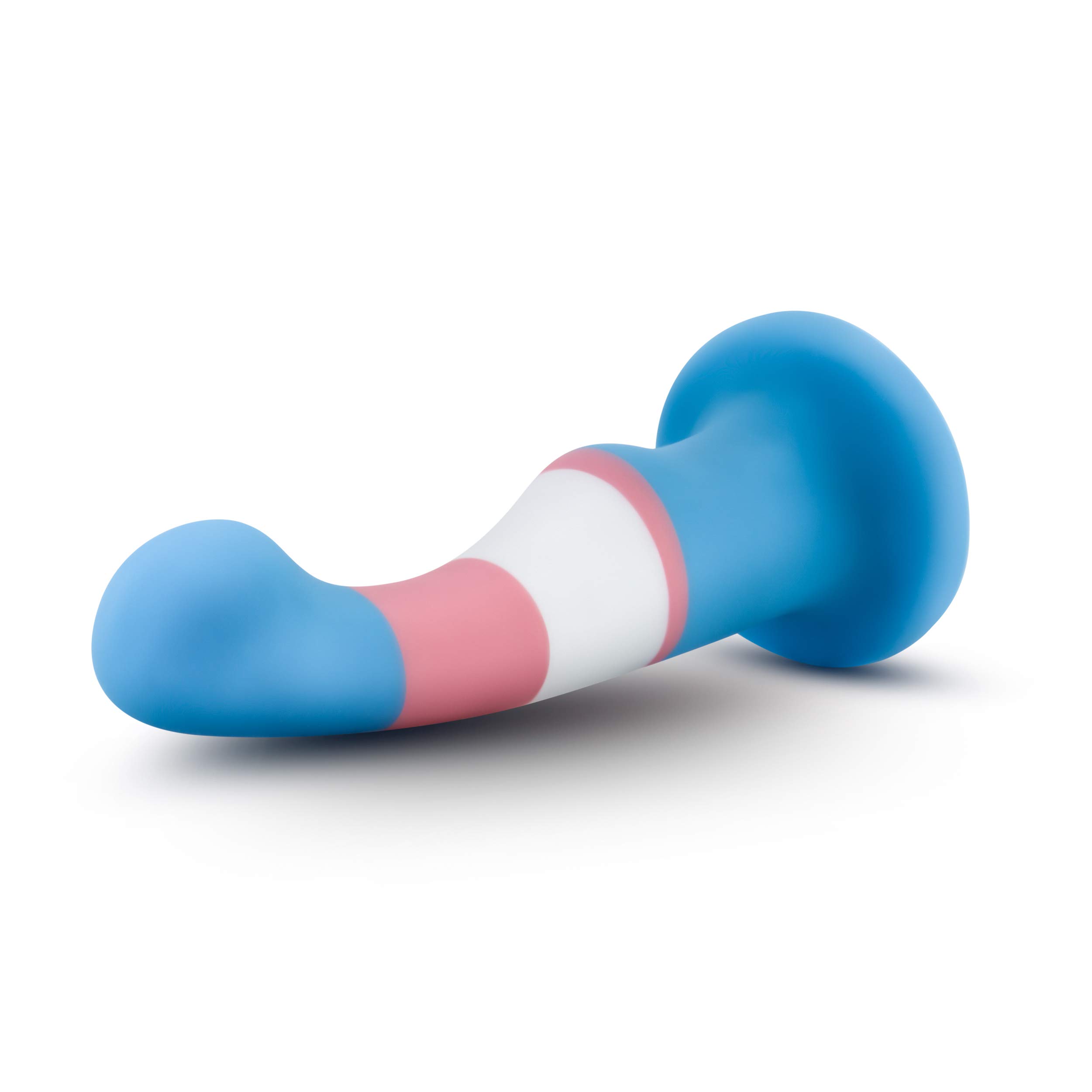 Blush Novelties Avant Pride P2 Platinum Silicone Dildo - 6 Inch Length, 1.4 Inch Width - Ultra-Smooth Surface with Suction Cup Base - Strap-On Compatible for Couples & Solo Play - True Blue - Perfect for LGBTQ+ Pride, Couples Bonding & Sensual Exploration