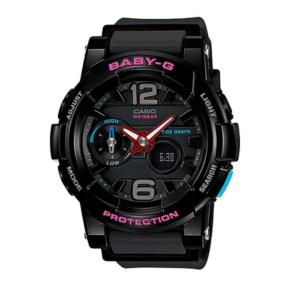 Casio Baby-G BGA-180-1BDR Women's Digital Sport Watch - Shock Resistant & Waterproof for Swimming, Running, and Outdoor Activities