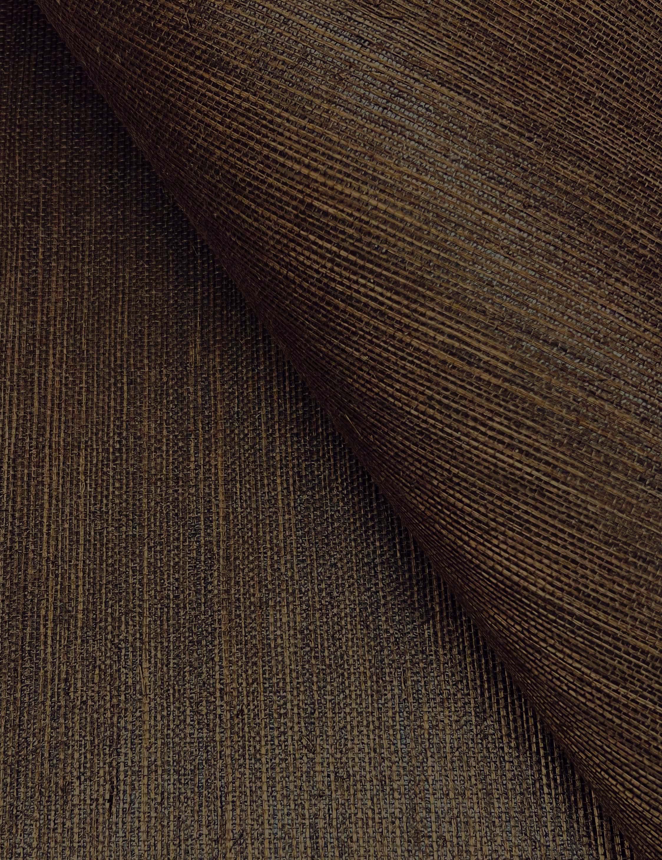 Beale Grasscloth Wallpaper Swatch in Walnut - Natural Textured Wall Covering for Living Room, Bedroom & Office Decor