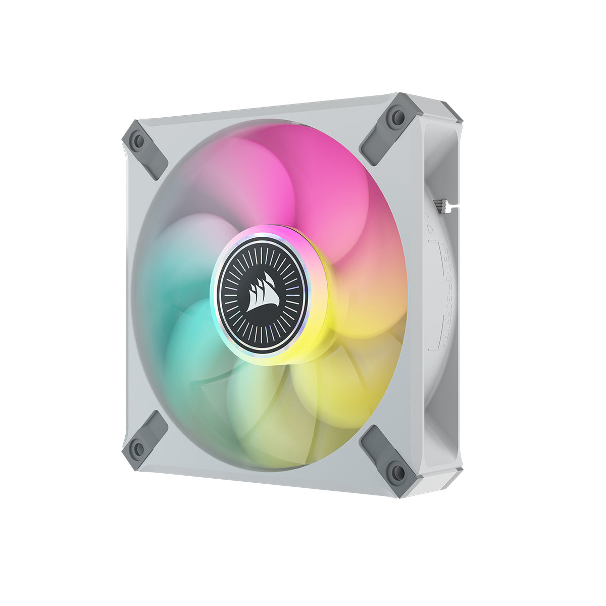 Corsair ML120 RGB ELITE Premium White 120mm Magnetic Levitation PC Cooling Fan with AirGuide Technology - Single Pack - Perfect for Gaming PCs, Workstations & PC Case Cooling