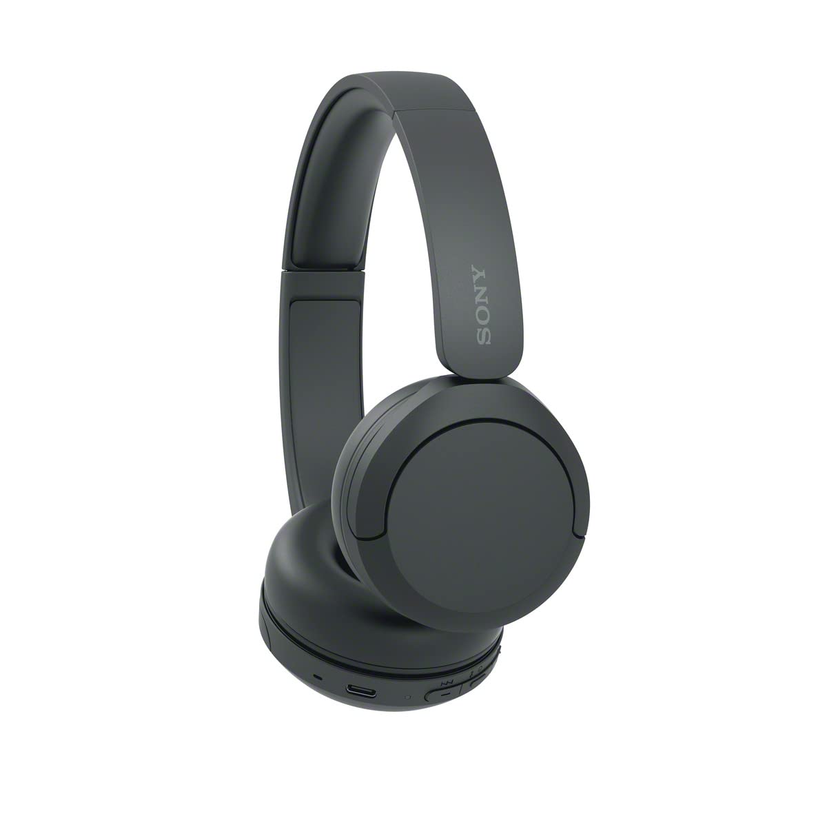 Sony WH-CH520 Wireless Bluetooth On-Ear Headphones with Built-in Mic - Black (Renewed) | Noise Cancelling for Commuting, Work & Gaming