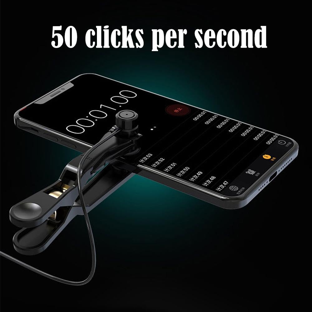 12-Port Auto Clicker for Smartphones - Adjustable Screen Tapper for Apps, Live Streaming & Gaming - Fast Continuous Click Simulation for Likes, Rewards & Tasks (Perfect for TikTok, YouTube & Mobile Games)