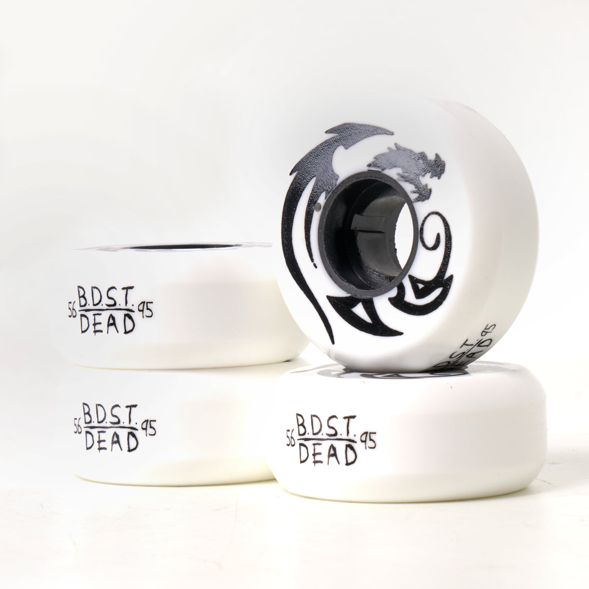 Dead X BDST 56mm 95a Skateboard Wheels - Black Dragon Skate Team - High Performance for Street Skating & Park Tricks