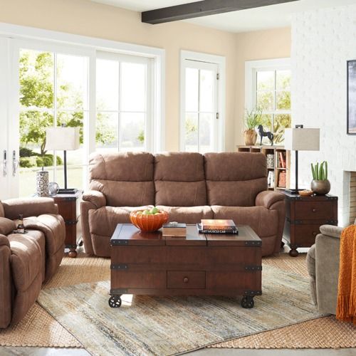 La-Z-Boy Trouper Reclining Sofa Collection - Power Lift Recliner with USB Charging, Plush Comfort for Living Room, Home Theater & Family Room Relaxation