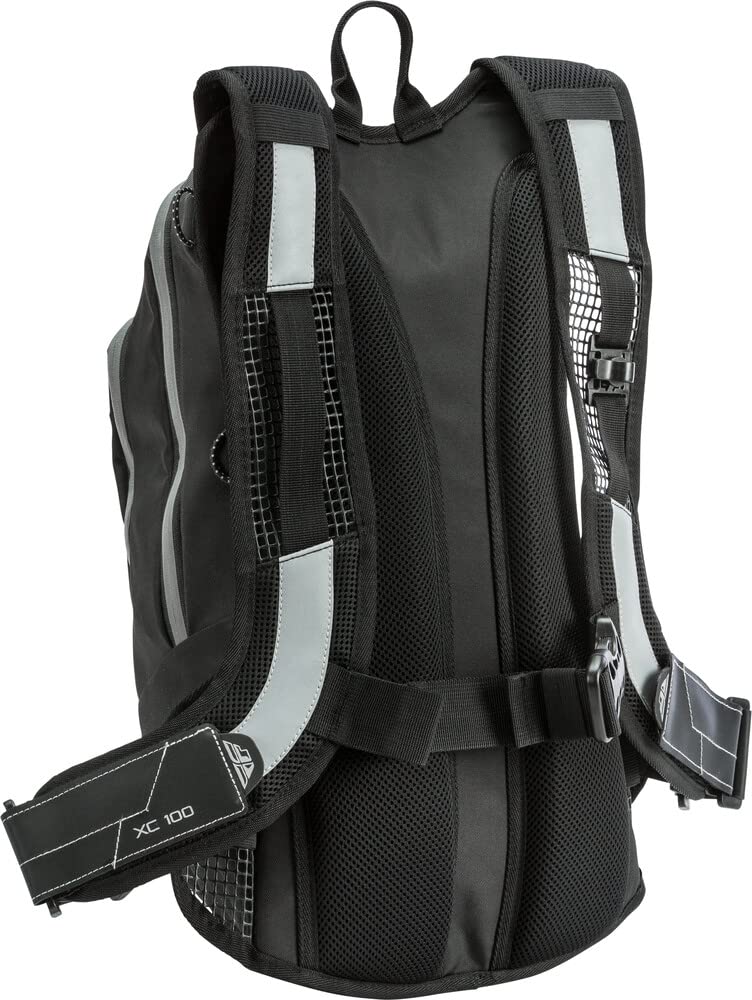 Fly Racing XC100 Hydro Pack Backpack - 3L Hydration Pack for Mountain Biking, Hiking & Outdoor Adventures (Black)