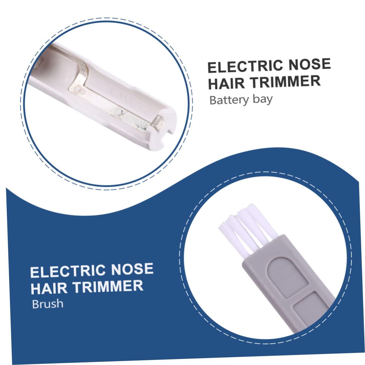 Electric Nose Hair Trimmer & Facial Hair Remover for Men - Painless Micro Epilator AE851 (Pink) - Perfect for Travel, Grooming & Personal Care