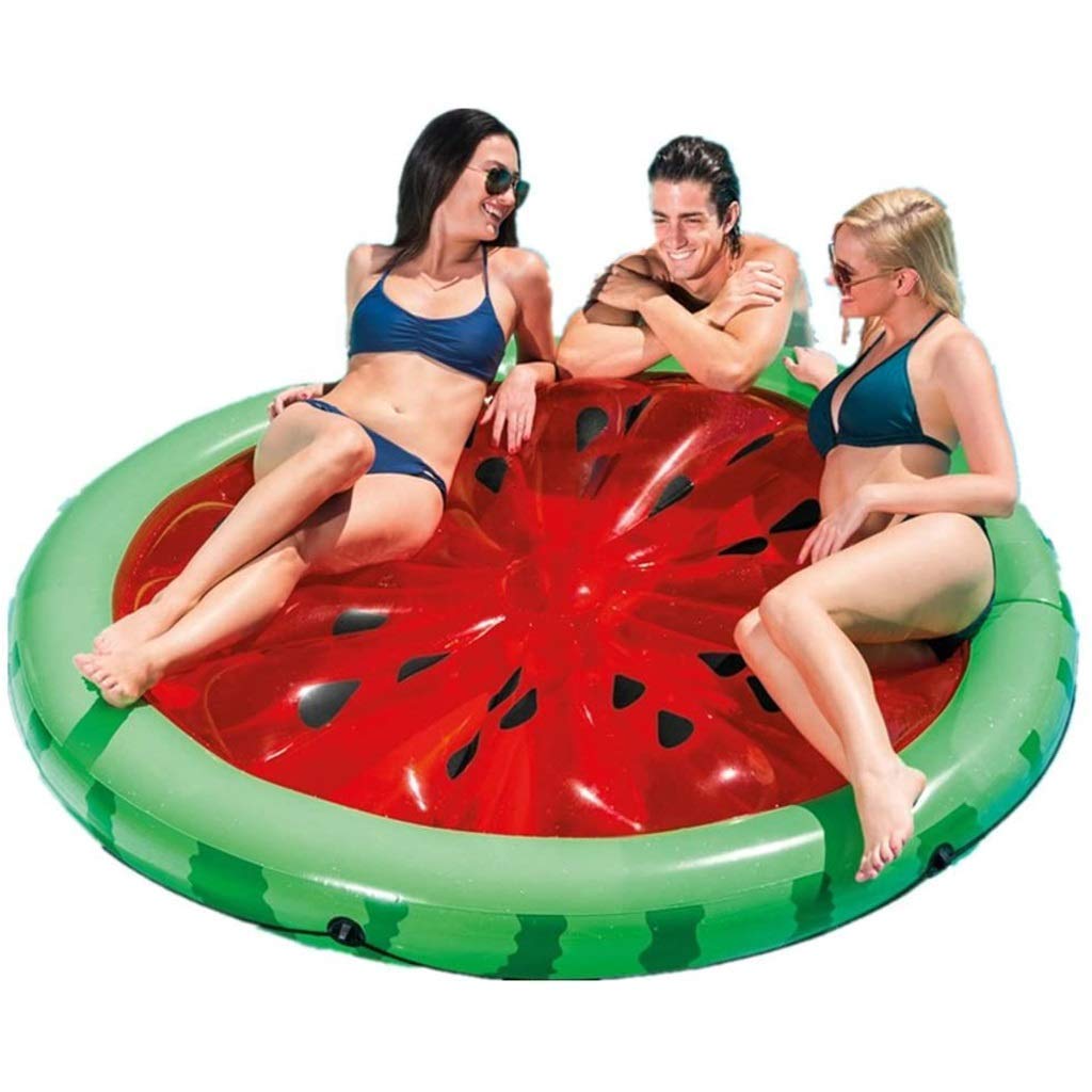Watermelon Pool Float - PVC Inflatable Lounge Chair for Adults, Swimming & Relaxing