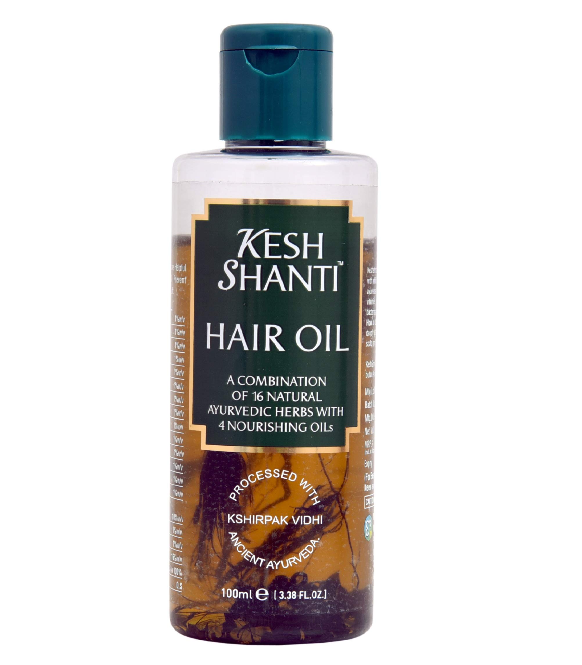 Shanti Herbals Ayurvedic Kesh Shanti Hair Oil for Men & Women - 100ml | Natural Hair Growth Treatment for Hair Fall Control, Scalp Nourishment & Long Hair Care | Perfect for Daily Hair Massage & Ayurvedic Hair Regimen