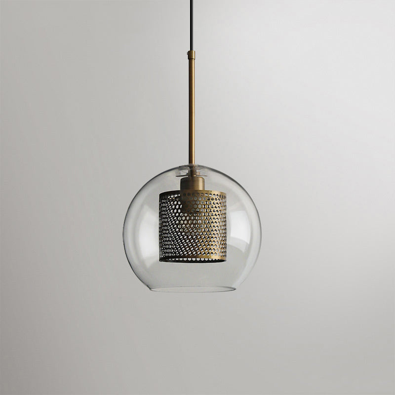 Chiswick Glass Pendant Light - Modern Hanging Ceiling Lamp for Kitchen Island, Dining Room & Bedroom Lighting