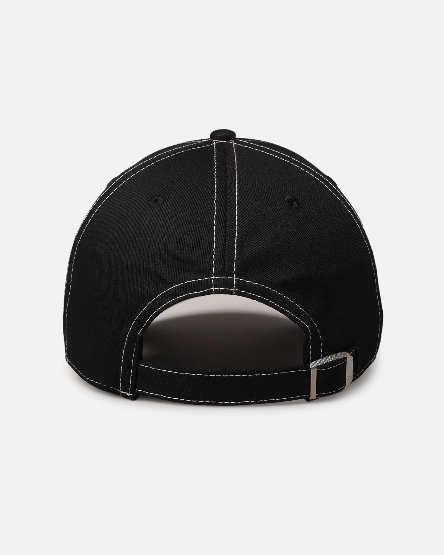 47 Brand Anaheim Ducks 'Contrast Stitch' 47 Clean Up Strapback Hat - Black/Bone Adjustable Snapback for Hockey Fans & Sports Enthusiasts - Perfect for Game Day, Tailgating and Casual Wear