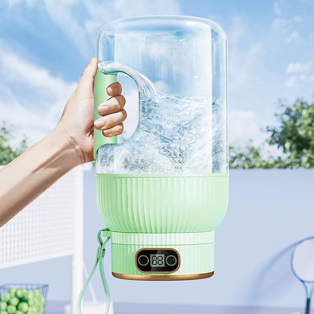 2024 Upgraded Ovidian Portable Juicer Cup with Digital Display - 400W Electric Blender for Fruits, Vegetables & Smoothies - USB Rechargeable Wireless Mixer for Gym, Office & Travel - BPA-Free & Easy Clean