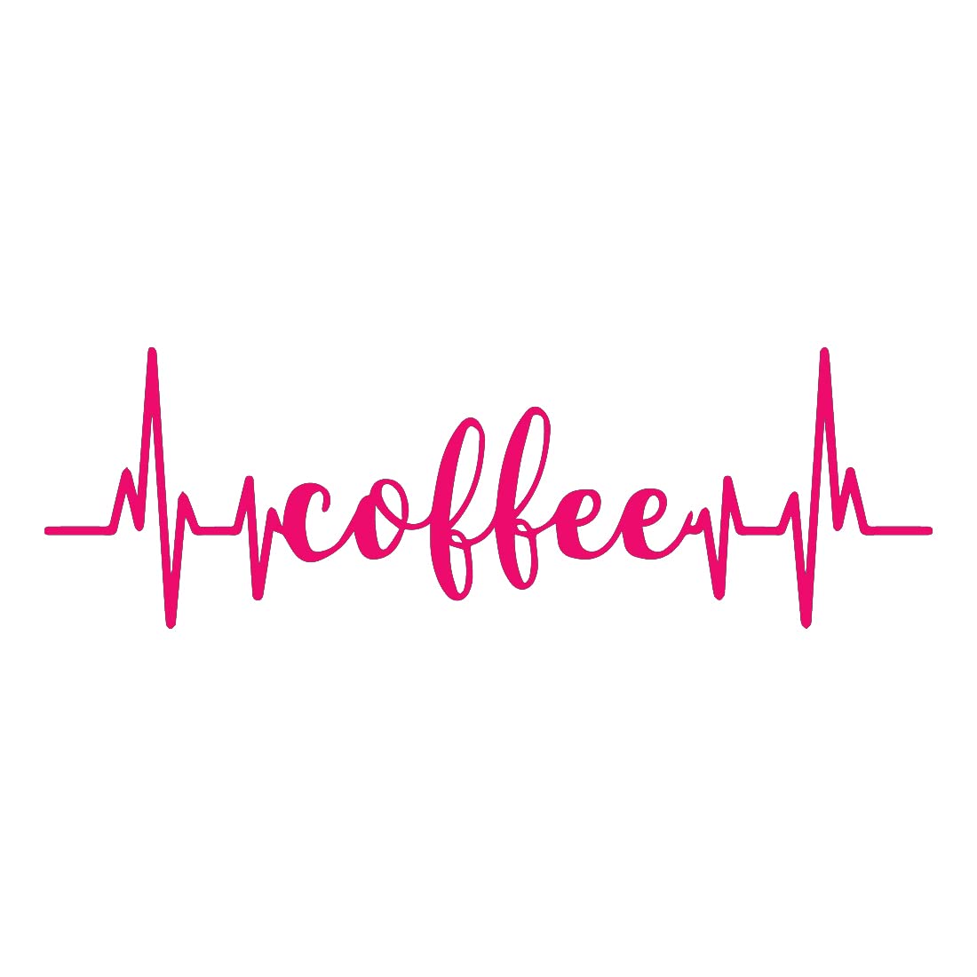 Premium Waterproof Vinyl Decal Stickers Set of 2 - Coffee Heartbeat Addicted Design for Laptop, Phone, Helmet, Car, Mug & Home Decor - Perfect for Coffee Lovers & Office/College Gifts