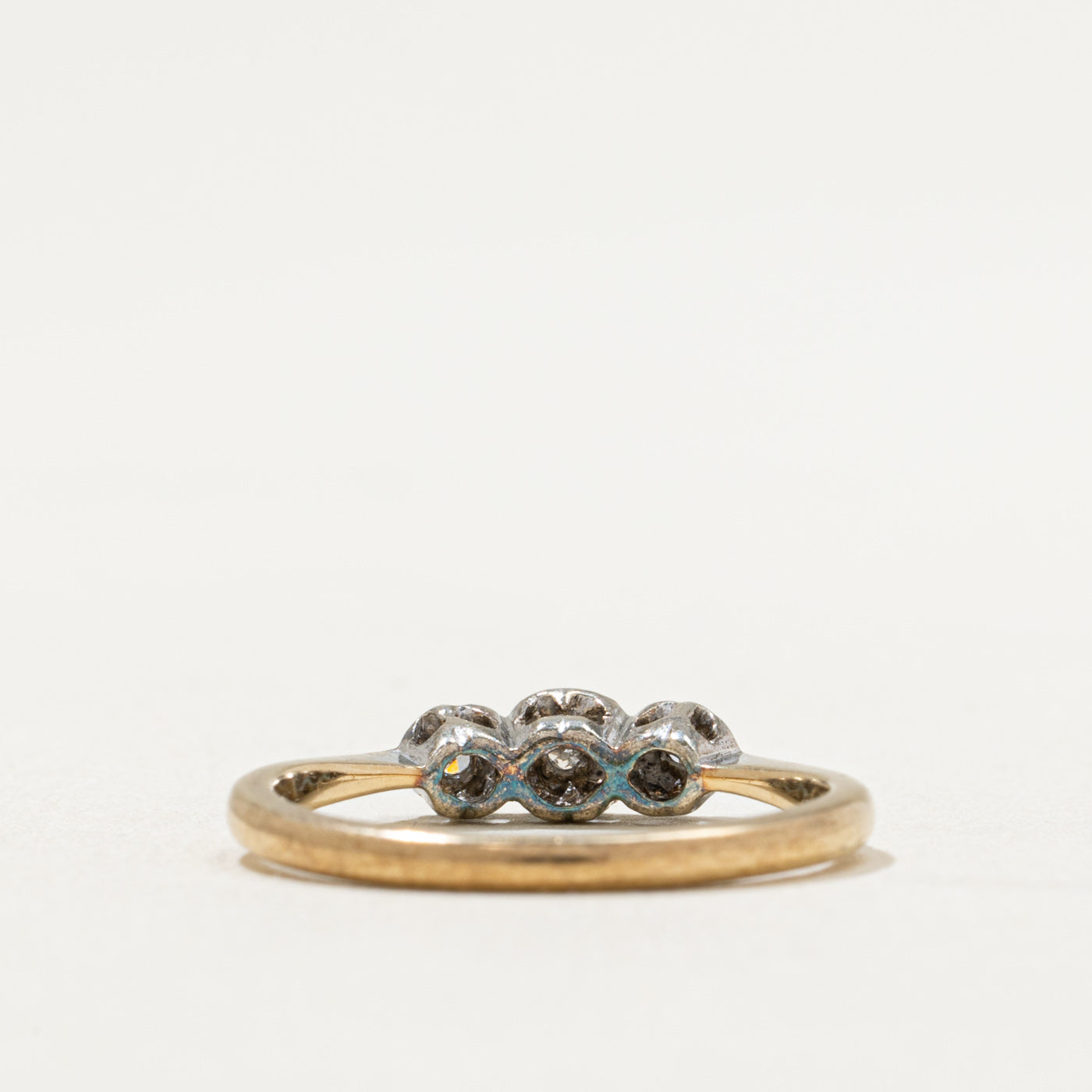 0.03ctw Three Stone Illusion Set Diamond Ring - Size 6 | Elegant Engagement & Wedding Band for Women | Perfect for Proposals, Anniversaries & Special Occasions