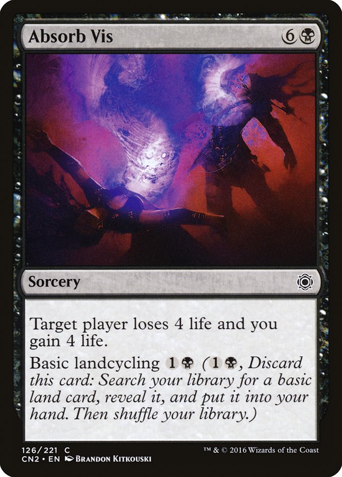 Absorb Vis - Conspiracy: Take the Crown MTG Card - Perfect for Magic: The Gathering Deck Building and Strategy Games