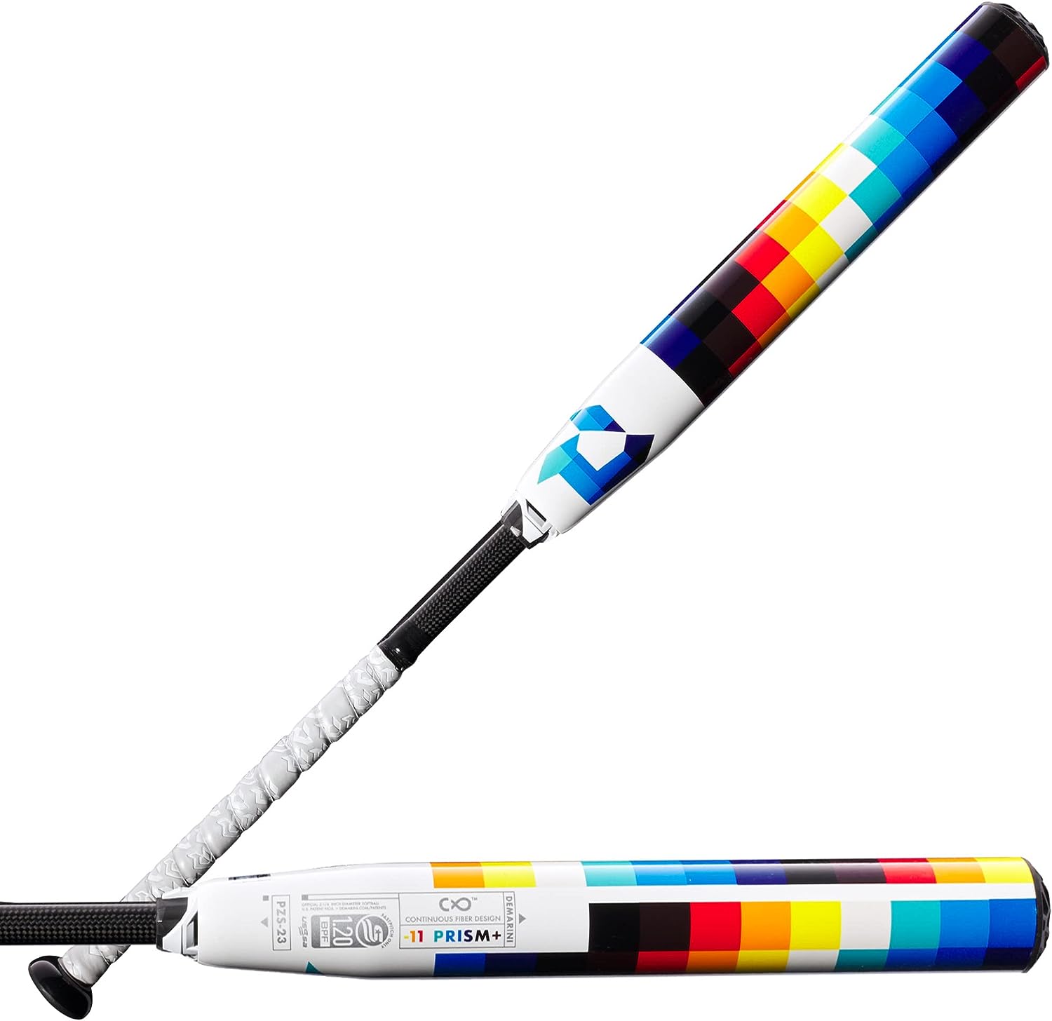2023 Demarini Prism+™ Fastpitch Softball Bat - USSSA Approved - 11-Inch Multi-Color Design for Youth & Adult Players - Perfect for Competitive Games & Training Sessions