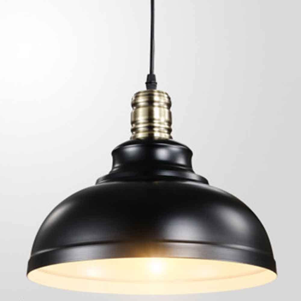 PLSDH Industrial Nautical Pendant Light - Rustic Dome Bowl Ceiling Lamp for Restaurant, Kitchen Island, Bedroom | Vintage Barn Style Chandelier for Home & Commercial Decor