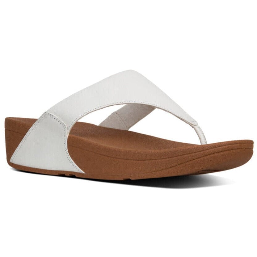 FITFLOP LULU Leather Toe Post Sandals for Women - Comfortable Flip Flops with Arch Support - Perfect for Beach, Pool, and Summer Walking