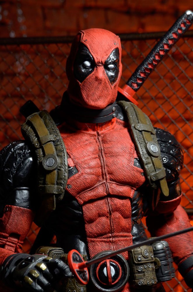 NECA Marvel Classics Deadpool 1/4 Scale Action Figure - Highly Detailed Collectible Toy for Marvel Fans | Perfect for Display, Cosplay, and Gift Giving