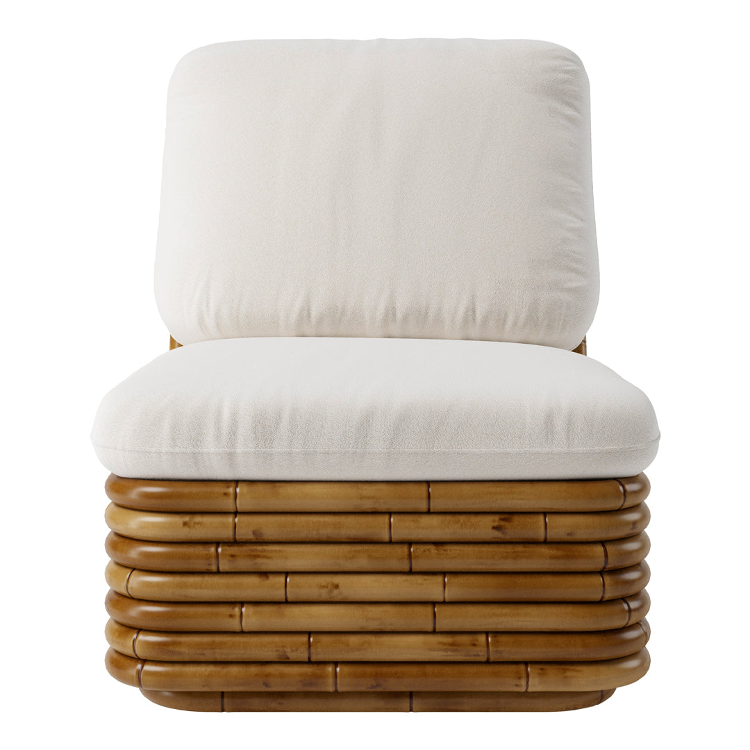 Bohemian 72 Lounge Chair - Handwoven Rattan Outdoor Patio Furniture for Garden, Poolside & Beach Relaxation | Comfortable Boho Style Seating with Cushions