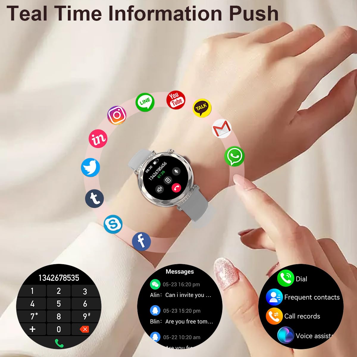 Smart Watch for Women with Fitness Tracker - 1.19