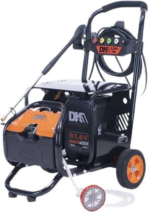 DK2 OPW480EV K 2200 PSI 2.4 GPM 57.6V Lithium-Ion Battery Powered Pressure Washer with Battery & Charger - Ideal for Home Cleaning, Driveway Washing, and Outdoor Maintenance