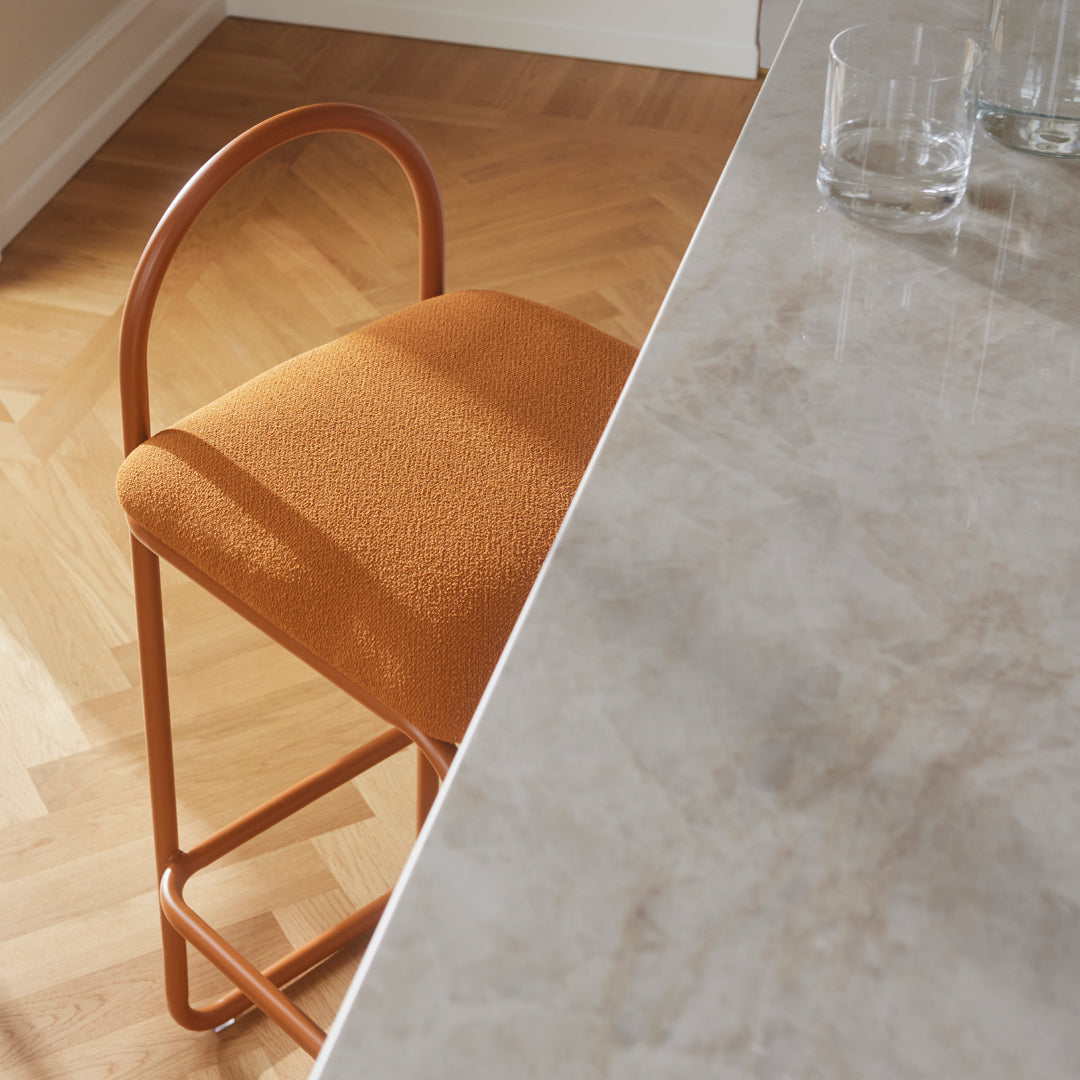 Angui Counter Height Bar Stool - Adjustable Swivel Kitchen Island Stool with Backrest for Dining, Bar, and Home Decor