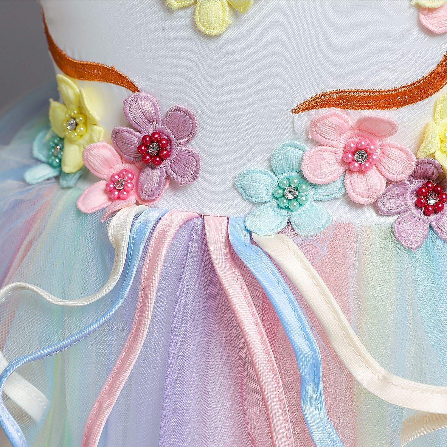 Baby Girl & Toddler Princess Dress - Summer Rainbow Flower Girl Dress for Christmas Pageant & Special Occasions | Perfect for Weddings, Parties & Photo Shoots