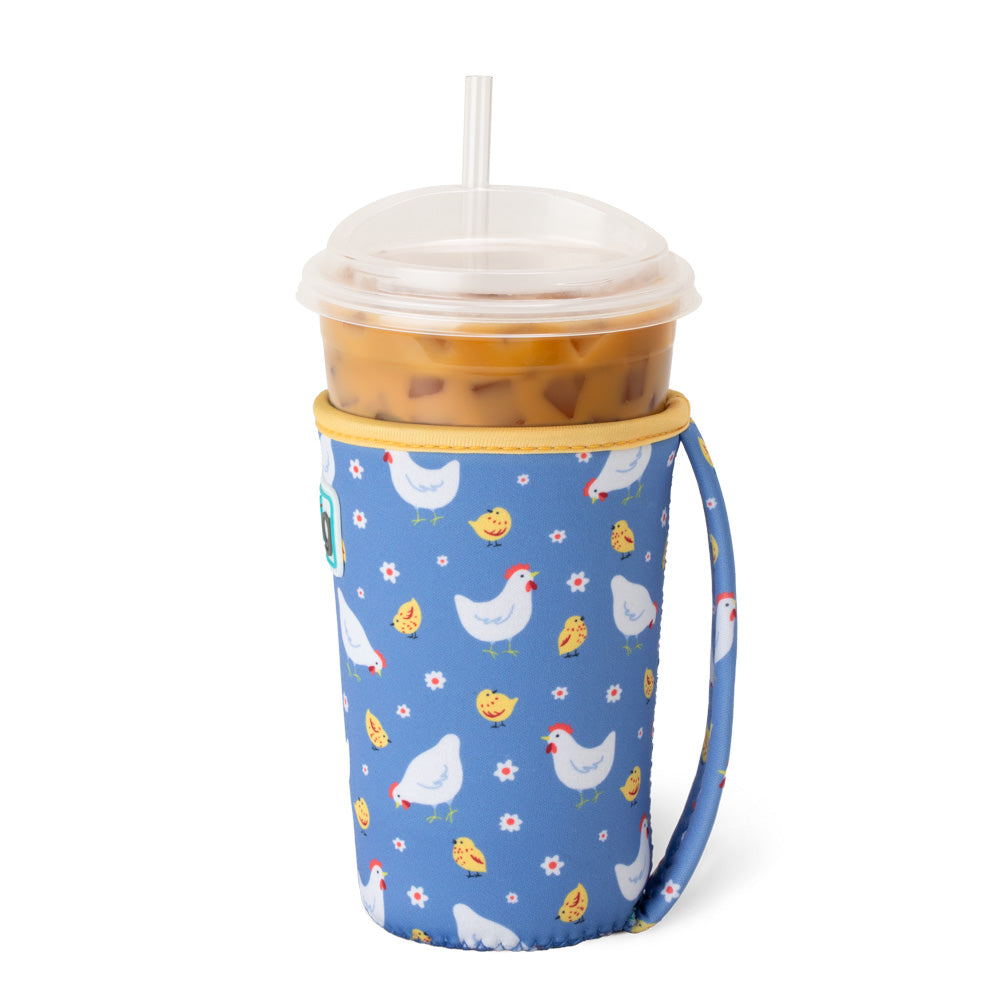 Chicks Dig It Medium Iced Cup Coolie - Insulated Beverage Sleeve for Coffee, Tea & Cold Drinks - Perfect for Office, Travel & Outdoor Activities