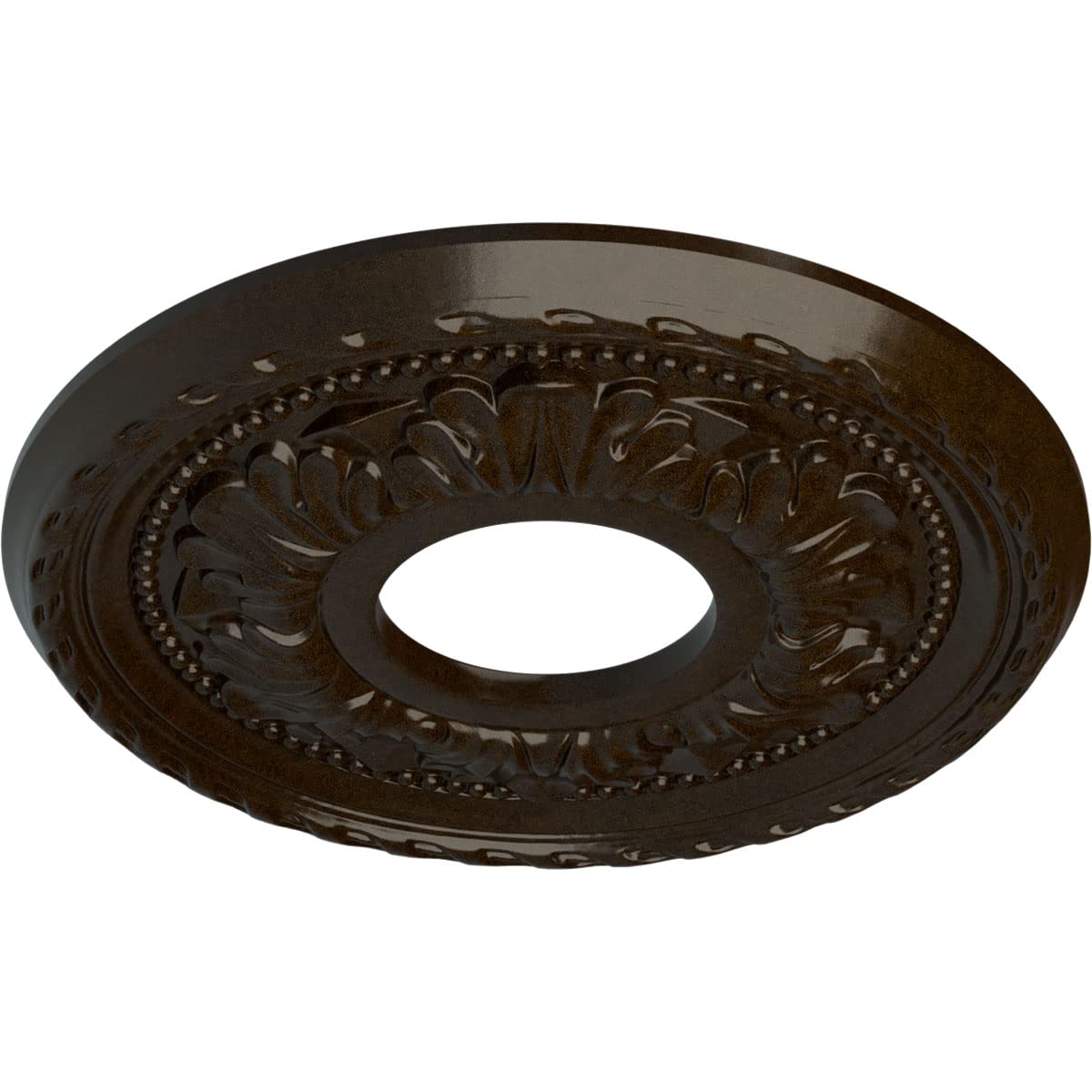 Ekena Millwork CM11PMBZS Palmetto Ceiling Medallion - 11 3/8