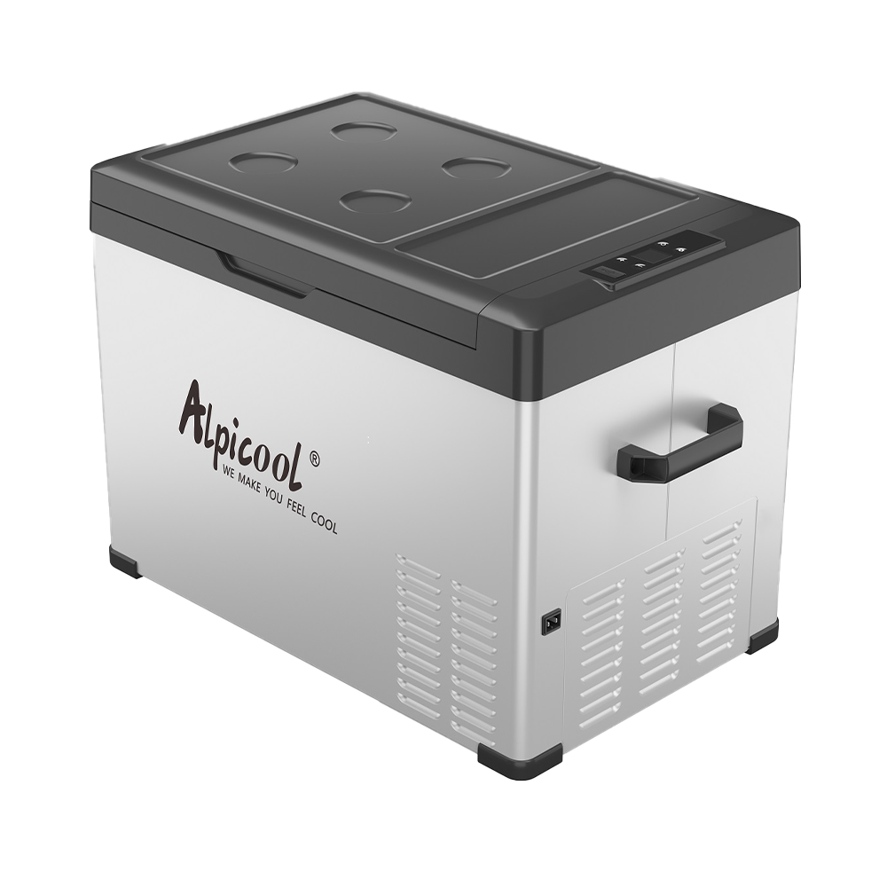 Alpicool C40 Portable Car Refrigerator - 12V/24V DC & 110-240V AC, 40-Quart Electric Cooler for Road Trips, Camping & Outdoor Adventures