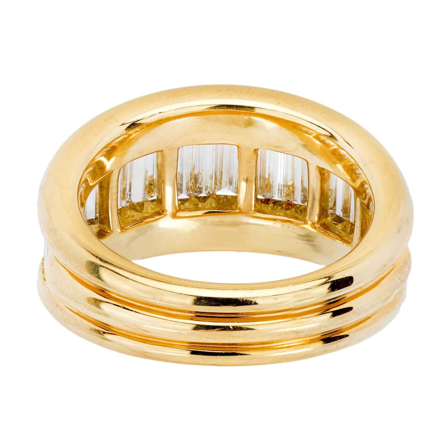 18K Gold 2.25CTW Diamond Half Eternity Band Ring for Women - Elegant Wedding, Anniversary, or Engagement Jewelry Gift