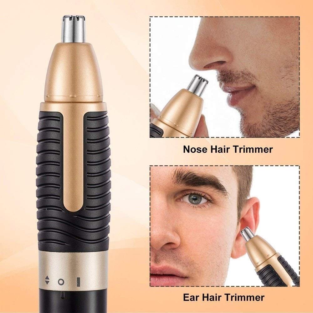 Painless Nose & Ear Hair Trimmer for Men & Women - Rechargeable Eyebrow Groomer - Safe & Precise Personal Grooming Kit for Home, Travel, and Daily Hygiene Routine
