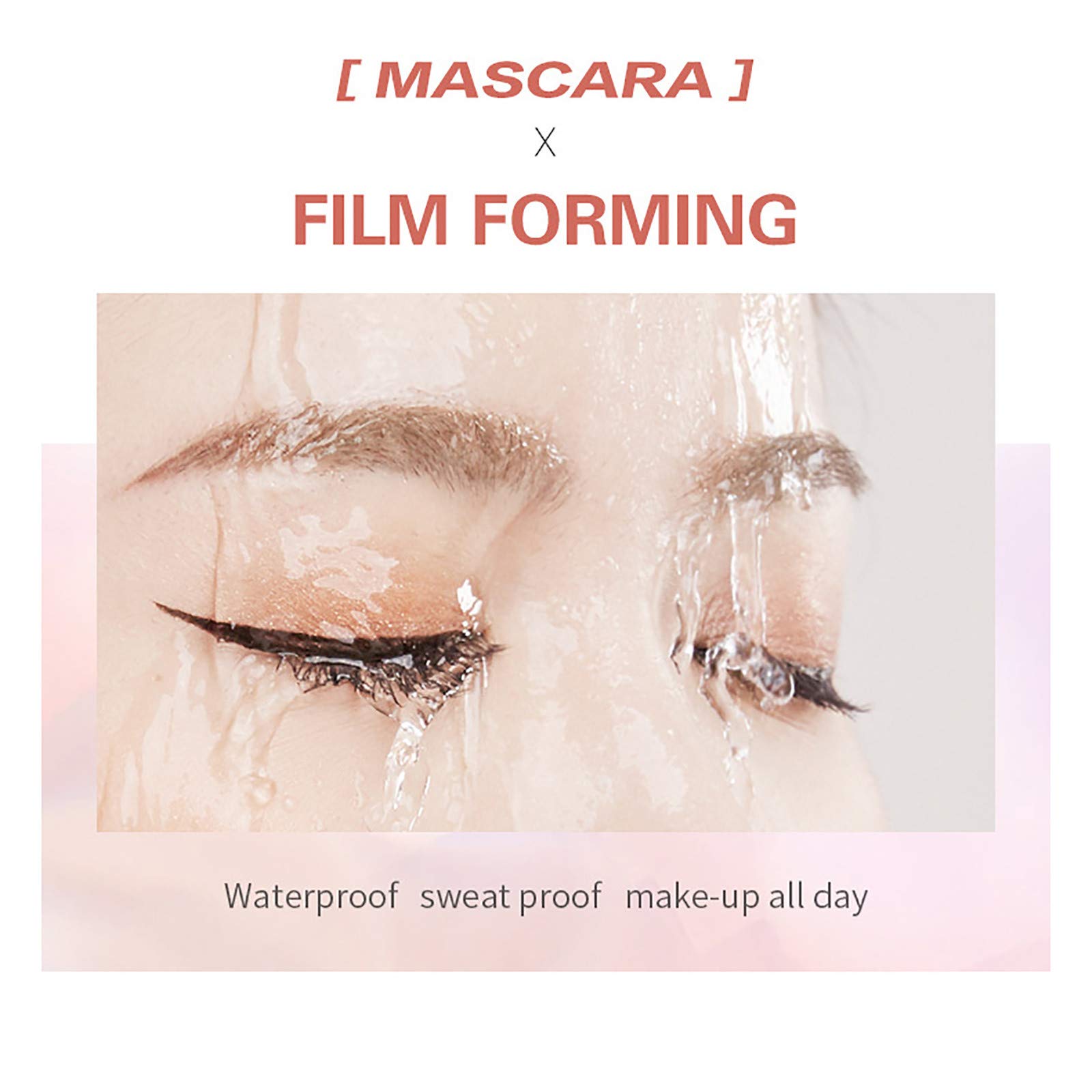 4D Silk Fiber Waterproof Mascara - Black Volumizing Lengthening Curling Mascara for Natural Look | Hypoallergenic & Long Lasting | Perfect for Daily Wear, Parties & Special Occasions