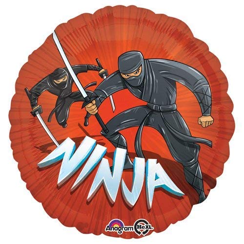 Mayflower Ninja Birthday Party Supplies - Happy Kickin' 9th Birthday Balloon Bouquet Decorations for Boys & Girls | Perfect for Themed Parties, Cake Smash Photos & Room Decor
