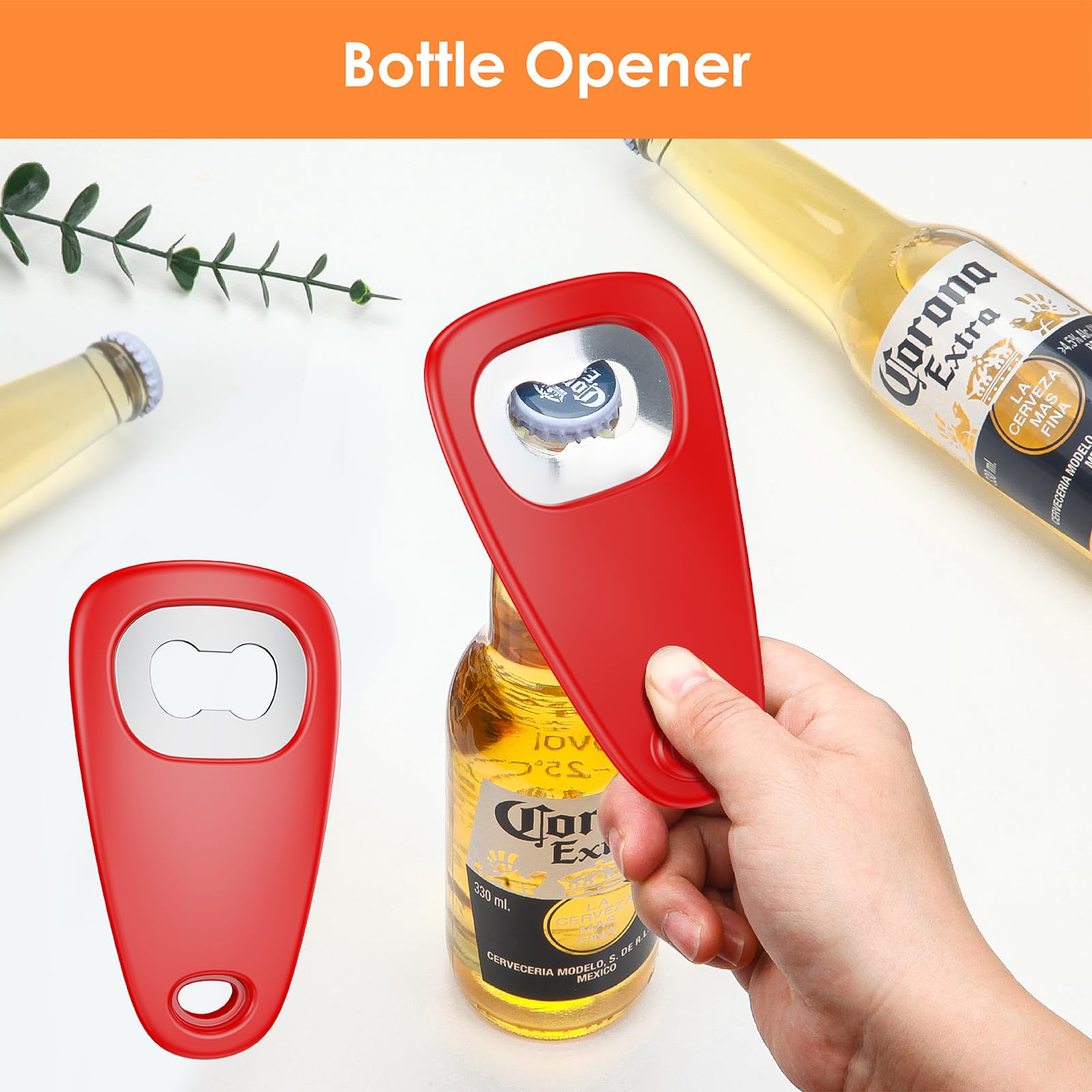 6-Piece Kitchen Gadget Set - Space Saving Cheese Grater, Bottle Opener, Fruit Vegetable Peeler, Pizza Cutter, Garlic Ginger Grinder & Herb Stripper - Perfect for Cooking, Baking & Hosting Gifts