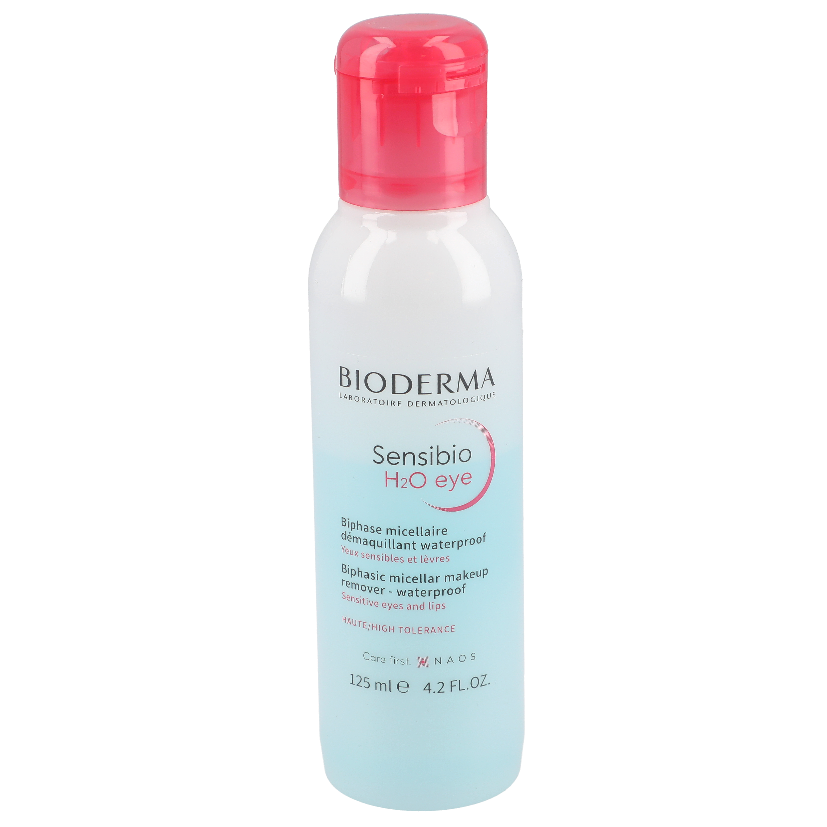 Sensibio H2O Micellar Water Eye Makeup Remover 125ml - Gentle Cleansing Solution for Sensitive Eyes & Waterproof Makeup Removal