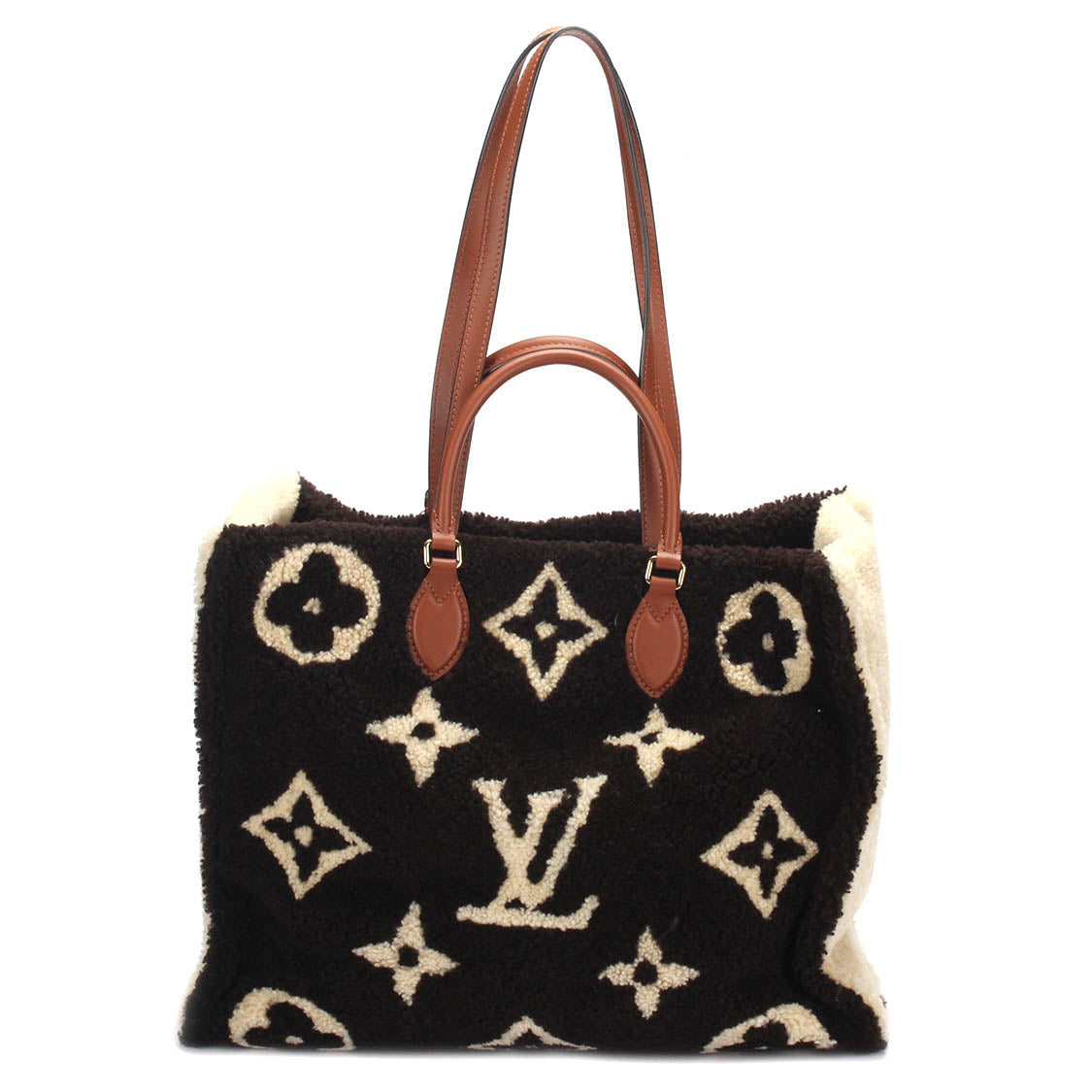 Louis Vuitton Monogram Fleece Teddy Onthego GM M55420 Handbag - Stylish Designer Tote for Women, Travel, Work & Everyday Use
