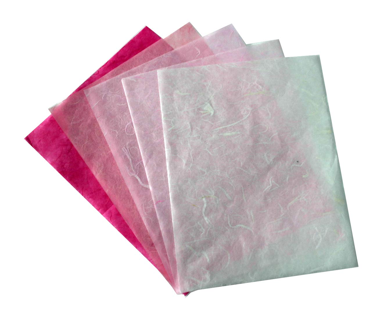 75 Mulberry Paper Sheets - Handmade Japanese Washi Tissue for Origami, Scrapbooking, Card Making & Decorative Arts