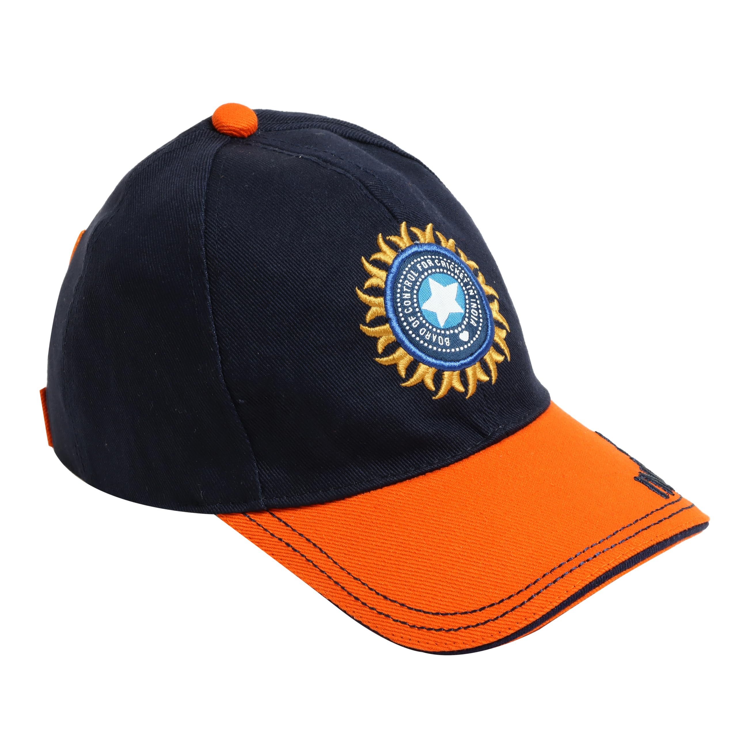 WMX India Cricket Cap for Men & Women - Blue Camo Cotton Baseball Hat with Sun Protection & Moisture Wicking - Large Size Unisex Cricket Fan Accessory - Perfect for Outdoor Sports, Cricket Matches & Summer Activities