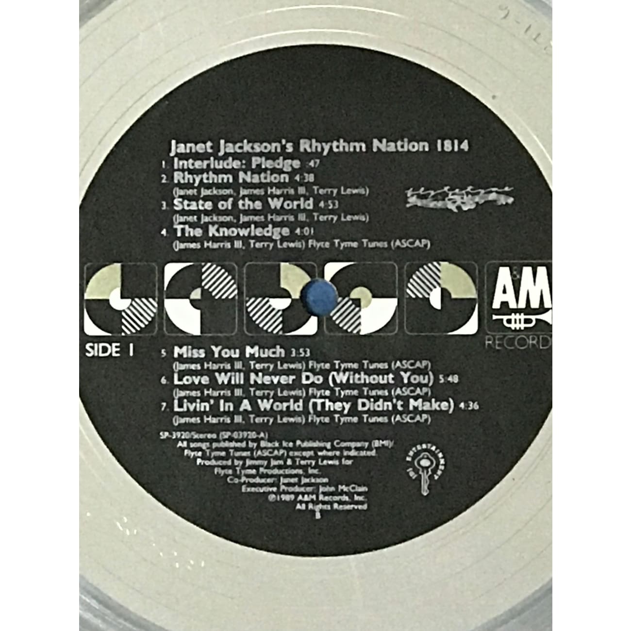 Janet Jackson Rhythm Nation 3x Multi Platinum LP Award - RIAA Certified Music Record for Collectors & Fans - Perfect for Display in Home, Office or Music Studio