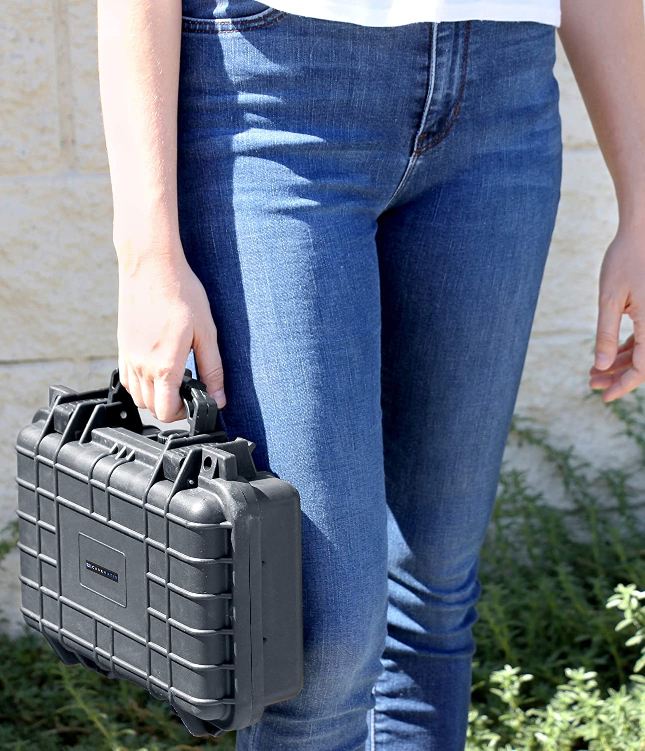 CASEMATIX 12 Hard Gun Case - Waterproof & Shockproof Pistol Case for Compact 9mm Handguns | Durable Handgun Storage for Travel, Range & Home Protection