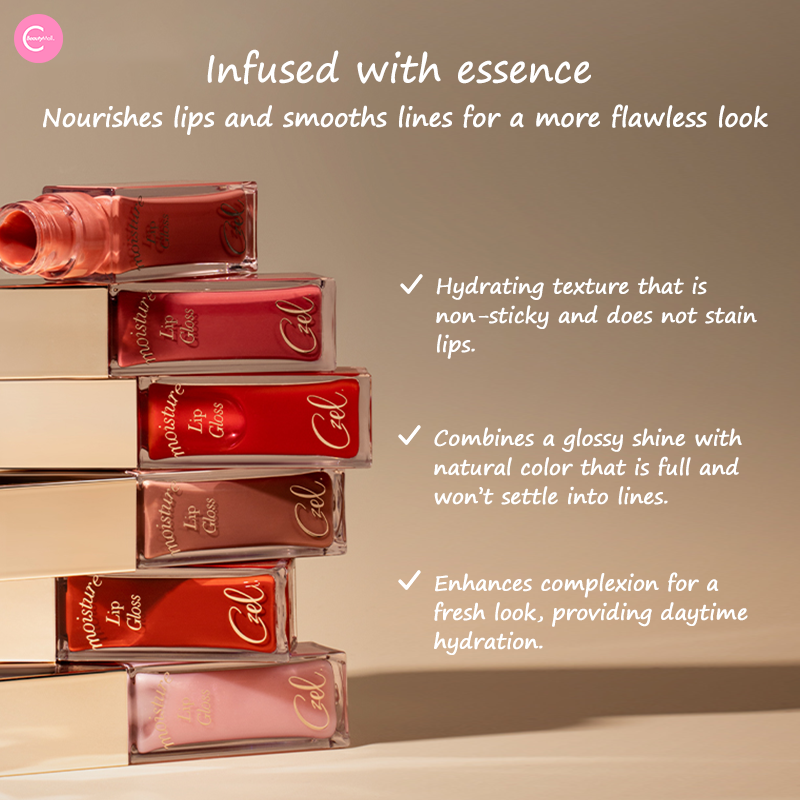 CZEL Lip Essence Gloss - Hydrating & Plumping Lip Treatment with Vitamin E | Perfect for Daily Moisture & Night Care