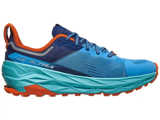 ALTRA Men's Olympus 5 Trail Running Shoes - Blue | Lightweight Hiking & Outdoor Adventure Footwear for Men