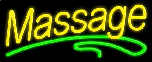 Custom Massage Glass Neon Sign #10832 - Handmade in USA | Perfect for Spa, Salon & Relaxation Room Decor