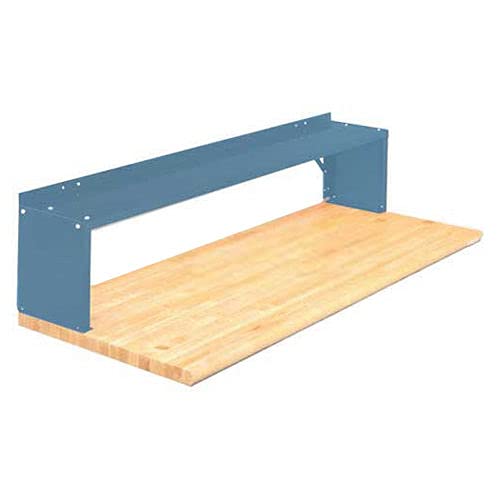 Equipto 72 Inch Heavy Duty Aerial Workbench Shelf - Regal Blue Storage Rack for Garage, Workshop & Industrial Organization
