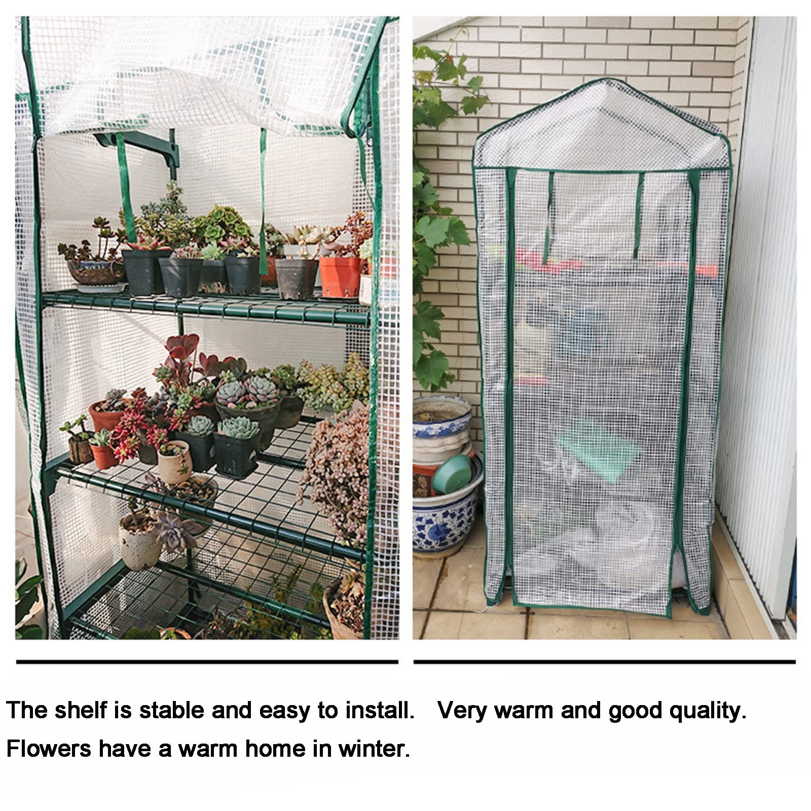Large Heavy Duty Greenhouse with Detachable PE Cover - 150x90x90cm Weatherproof, Anti-UV & Corrosion-Resistant Frame for Outdoor Gardening, Plant Growing & Vegetable Cultivation - Perfect for Backyards, Patios & Small Farms