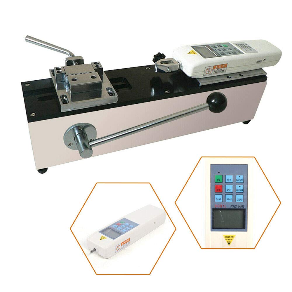 500N Digital Pull Force Tester - High Precision F-500 Force Gauge for Push/Pull Testing with Horizontal Test Bench | Portable Wire Harness & Terminal Tensile Strength Measurement | Ideal for Quality Control, Manufacturing & Material Testing Labs