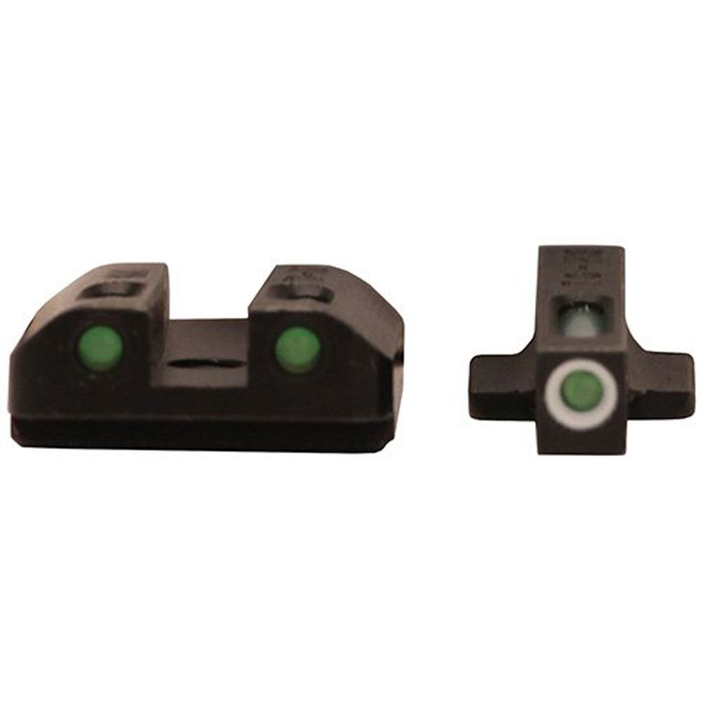 TRUGLO TFX Handgun Sight - Durable Shock-Resistant Compact Tritium & Fiber-Optic Sights for Pistols - Bright Glow for Day & Night Shooting - Perfect for Home Defense, Tactical Training and Concealed Carry