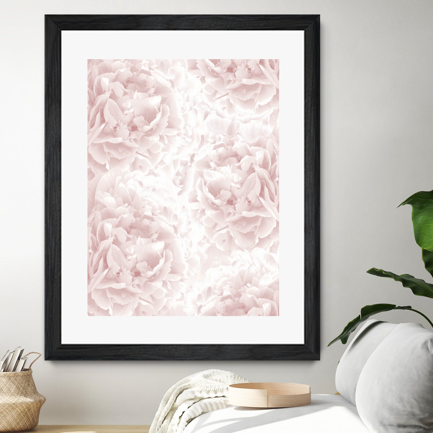 Blush Rose Peonies Dream Floral Decor Art Print - Perfect for Home Decor, Wall Art, and Wedding Decorations
