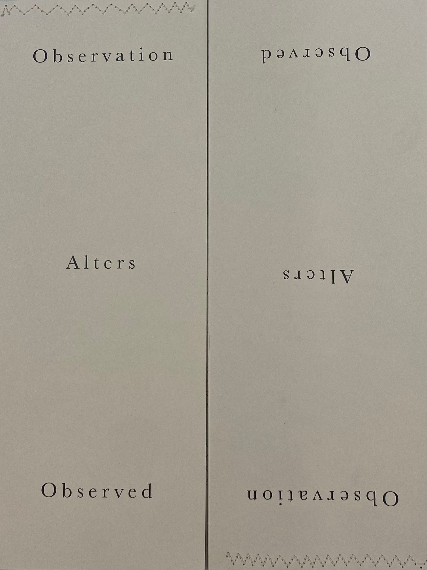 Observation Alters Observed by Hannah McKenna - Thought-Provoking Philosophy Book for Critical Thinkers | Perfect for Book Clubs, College Courses & Personal Enlightenment
